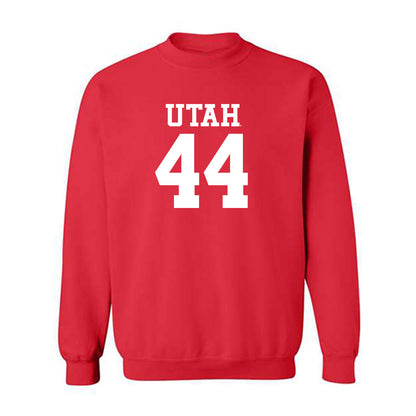 Utah - NCAA Football : Logan Castor - Replica Shersey Crewneck Sweatshirt-0