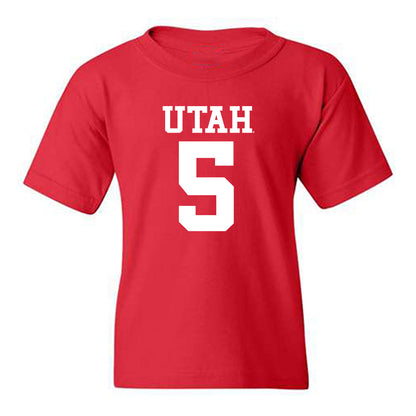 Utah - NCAA Football : Otto Tia - Replica Shersey Youth T-Shirt-0