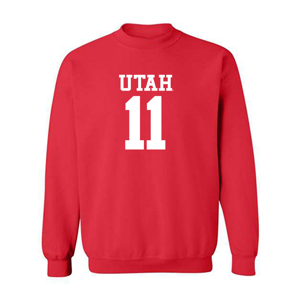 Utah - NCAA Football : Isaac Wilson - Replica Shersey Crewneck Sweatshirt-0