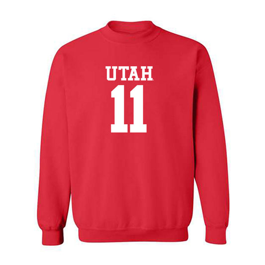 Utah - NCAA Football : Isaac Wilson - Replica Shersey Crewneck Sweatshirt-0