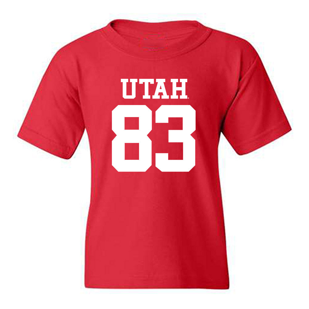 Utah - NCAA Football : Daylin Caamano - Replica Shersey Youth T-Shirt-0