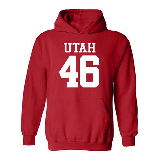 Utah - NCAA Football : Robert Petrich - Replica Shersey Hooded Sweatshirt-0