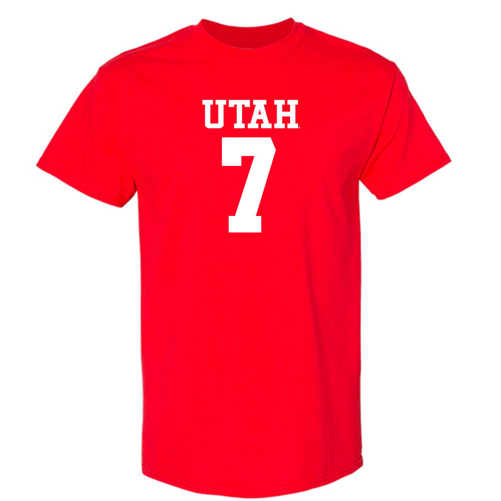 Utah - NCAA Football : Johnathan Hall - Replica Shersey T-Shirt-0
