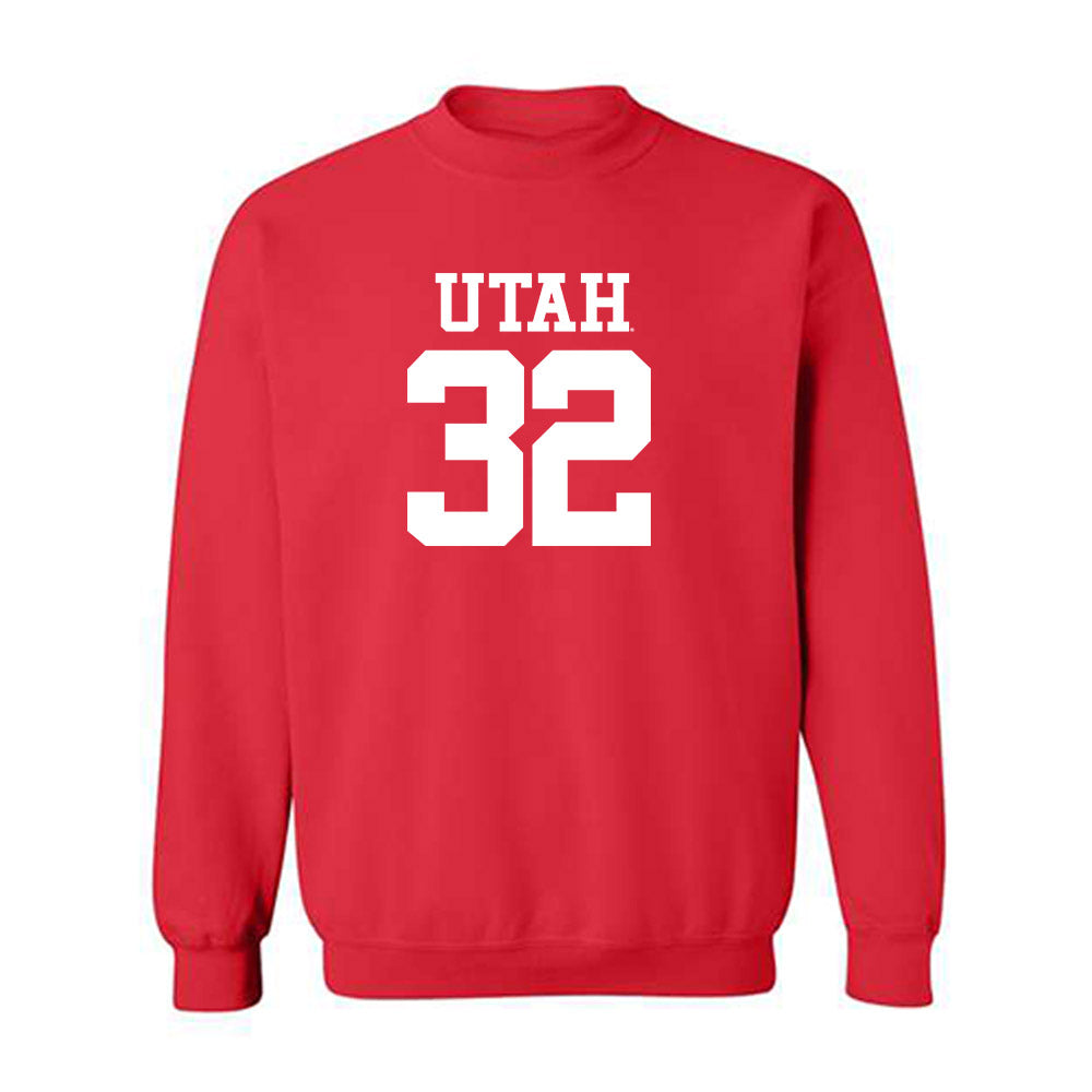 Utah - NCAA Football : Omar Shah - Replica Shersey Crewneck Sweatshirt-0