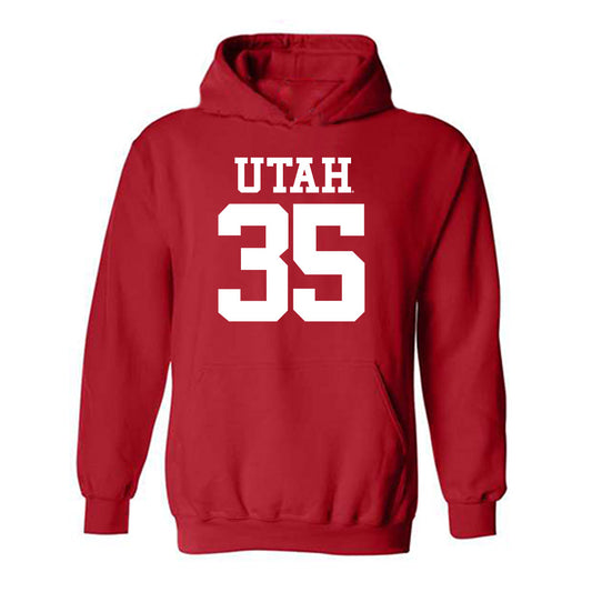 Utah - NCAA Football : Frankie Goodson - Replica Shersey Hooded Sweatshirt-0