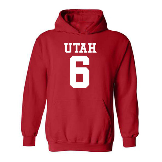 Utah - NCAA Football : Nate Ritchie - Replica Shersey Hooded Sweatshirt-0