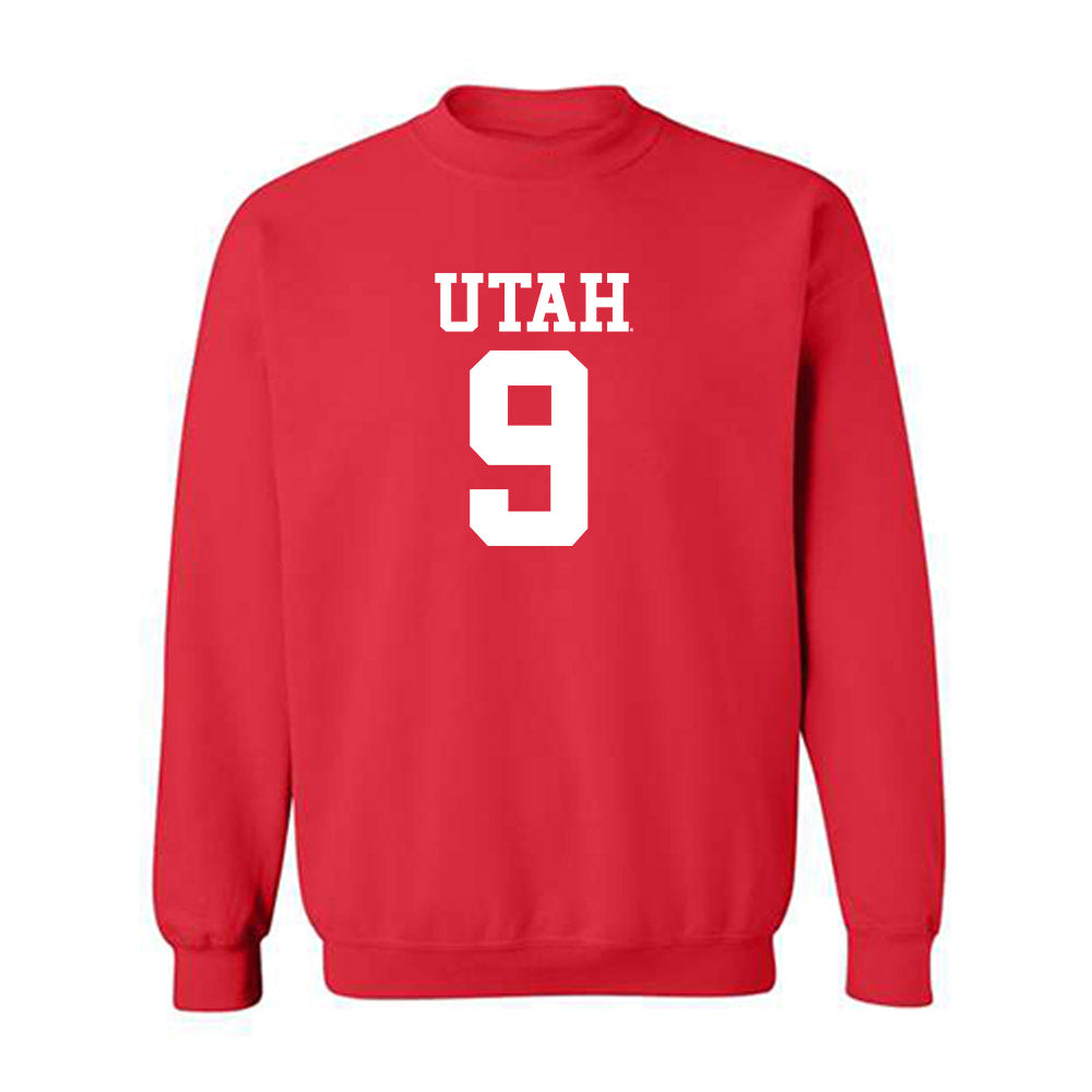 Utah - NCAA Football : Ryan Davis - Replica Shersey Crewneck Sweatshirt-0