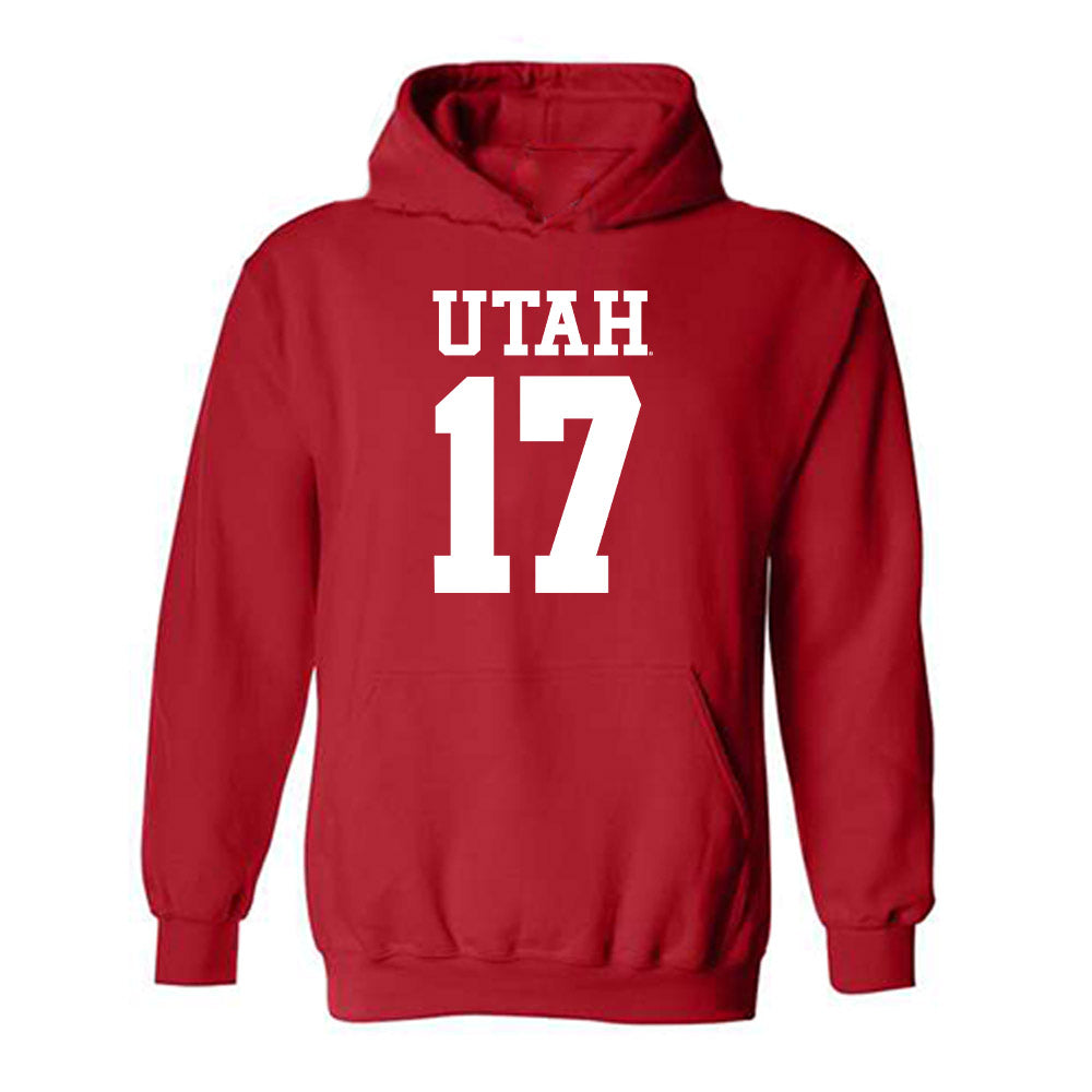 Utah - NCAA Football : Dillon Curtis - Replica Shersey Hooded Sweatshirt-0