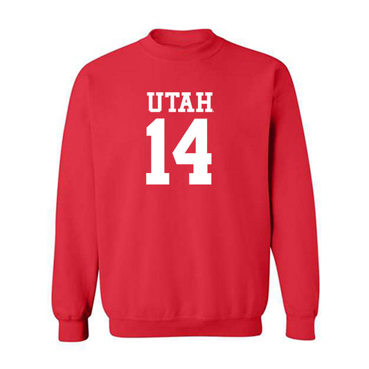 Utah - NCAA Football : Brendan Zurbrugg - Replica Shersey Crewneck Sweatshirt-0