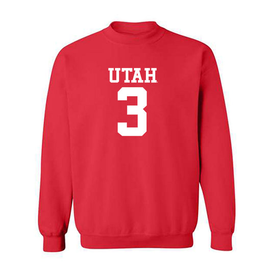 Utah - NCAA Football : Dorian Singer - Replica Shersey Crewneck Sweatshirt