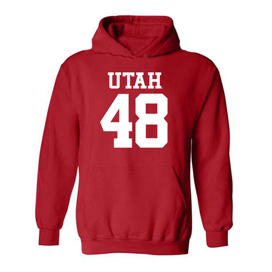 Utah - NCAA Football : Alex Cloward - Replica Shersey Hooded Sweatshirt