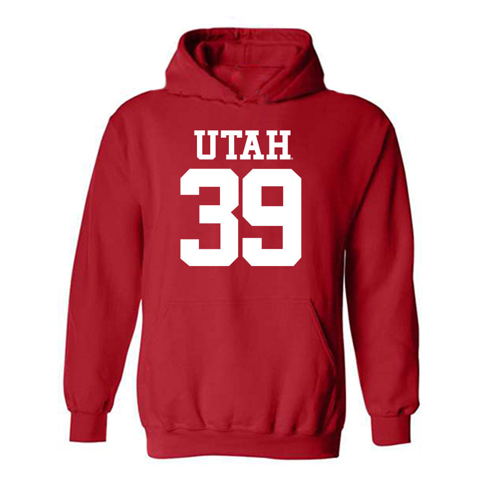 Utah - NCAA Football : Bryan Spotwood - Replica Shersey Hooded Sweatshirt-0