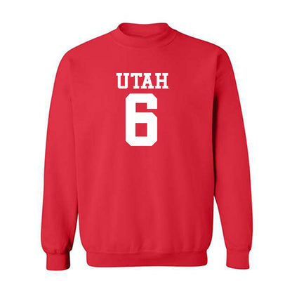 Utah - NCAA Football : Daidren Zipperer - Replica Shersey Crewneck Sweatshirt-0