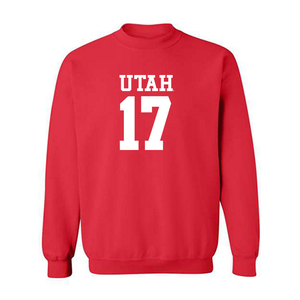 Utah - NCAA Football : Dillon Curtis - Replica Shersey Crewneck Sweatshirt-0