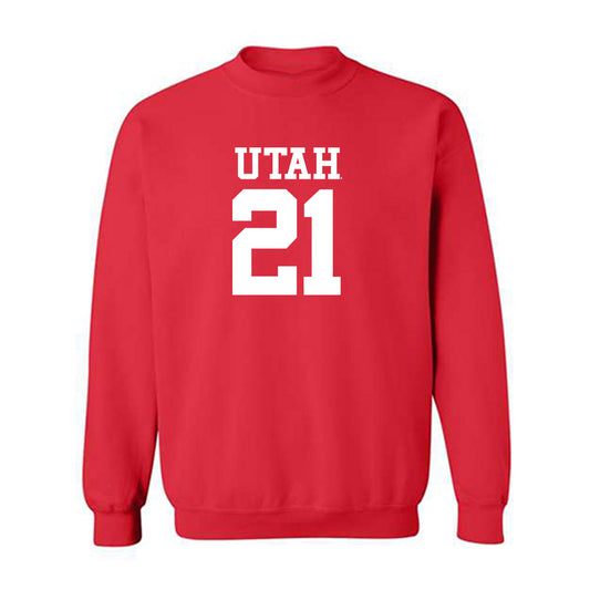 Utah - NCAA Football : Nathan Tilmon - Replica Shersey Crewneck Sweatshirt-0