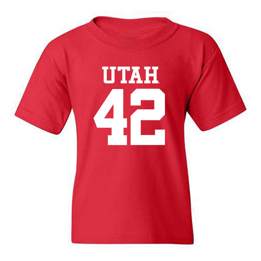 Utah - NCAA Football : Christian Thatcher - Replica Shersey Youth T-Shirt-0