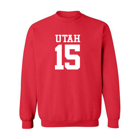 Utah - NCAA Football : Lance Holtzclaw - Replica Shersey Crewneck Sweatshirt-0