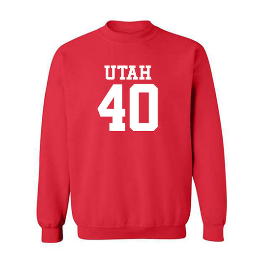 Utah - NCAA Football : Paul Fitzgerald - Replica Shersey Crewneck Sweatshirt