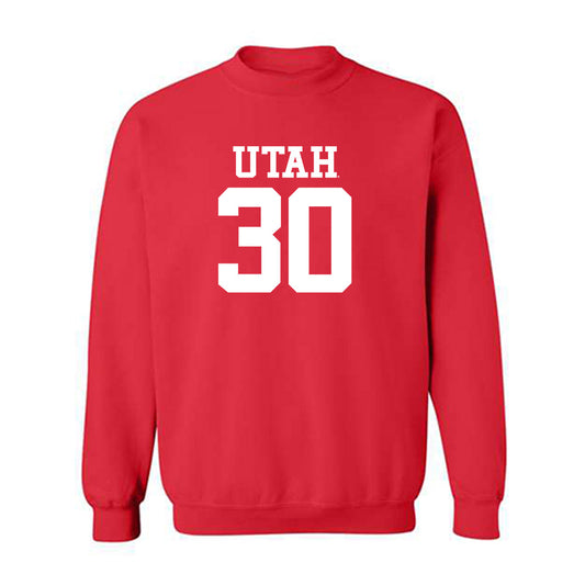 Utah - NCAA Football : Kaden Kelley - Replica Shersey Crewneck Sweatshirt-0