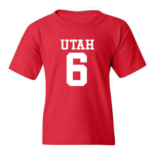 Utah - NCAA Football : Daidren Zipperer - Replica Shersey Youth T-Shirt-0