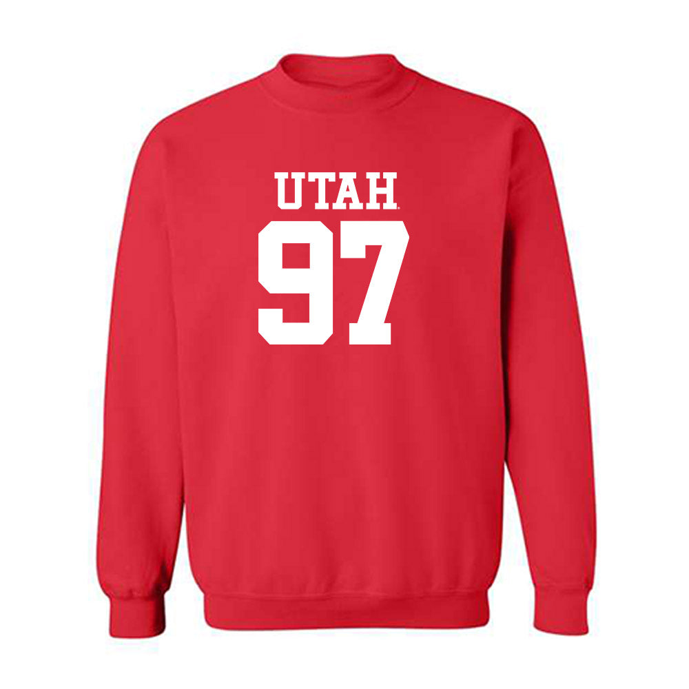 Utah - NCAA Football : Joseph Cheek - Replica Shersey Crewneck Sweatshirt-0