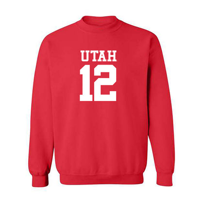 Utah - NCAA Football : Larry Simmons - Replica Shersey Crewneck Sweatshirt-0