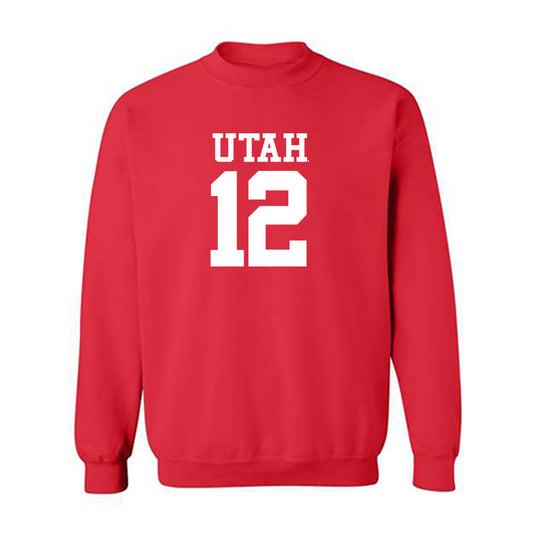 Utah - NCAA Football : Larry Simmons - Replica Shersey Crewneck Sweatshirt-0