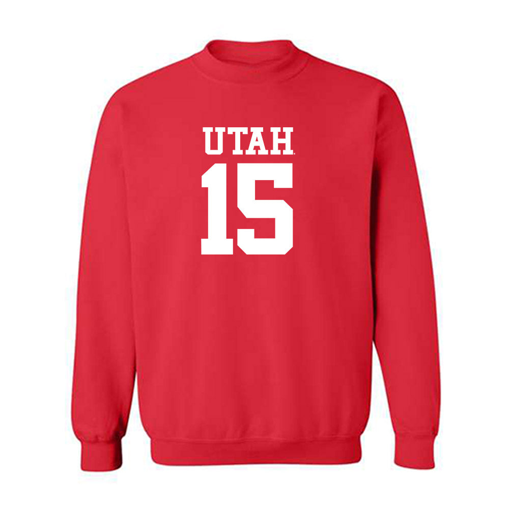 Utah - NCAA Football : Jamarian Ficklin - Replica Shersey Crewneck Sweatshirt-0