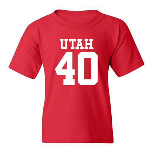 Utah - NCAA Football : Paul Fitzgerald - Replica Shersey Youth T-Shirt