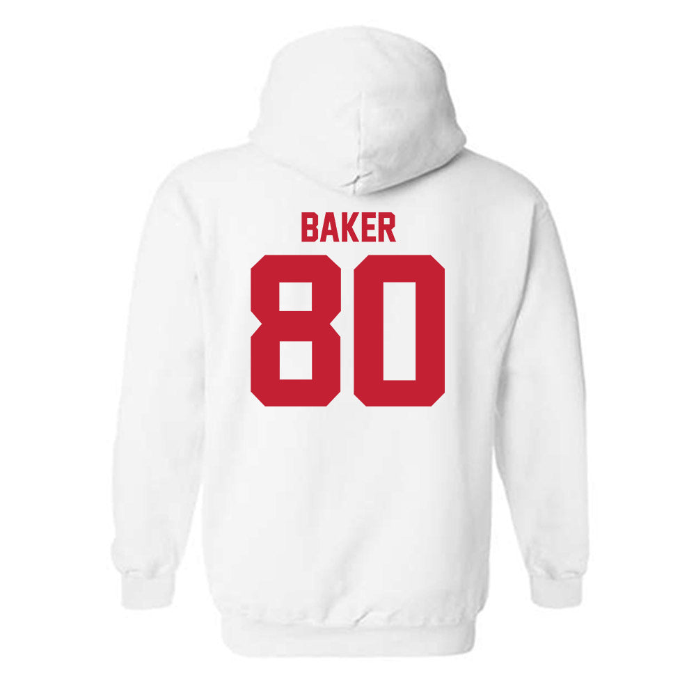 Utah - NCAA Football : Bryson Baker - Replica Shersey Hooded Sweatshirt-1