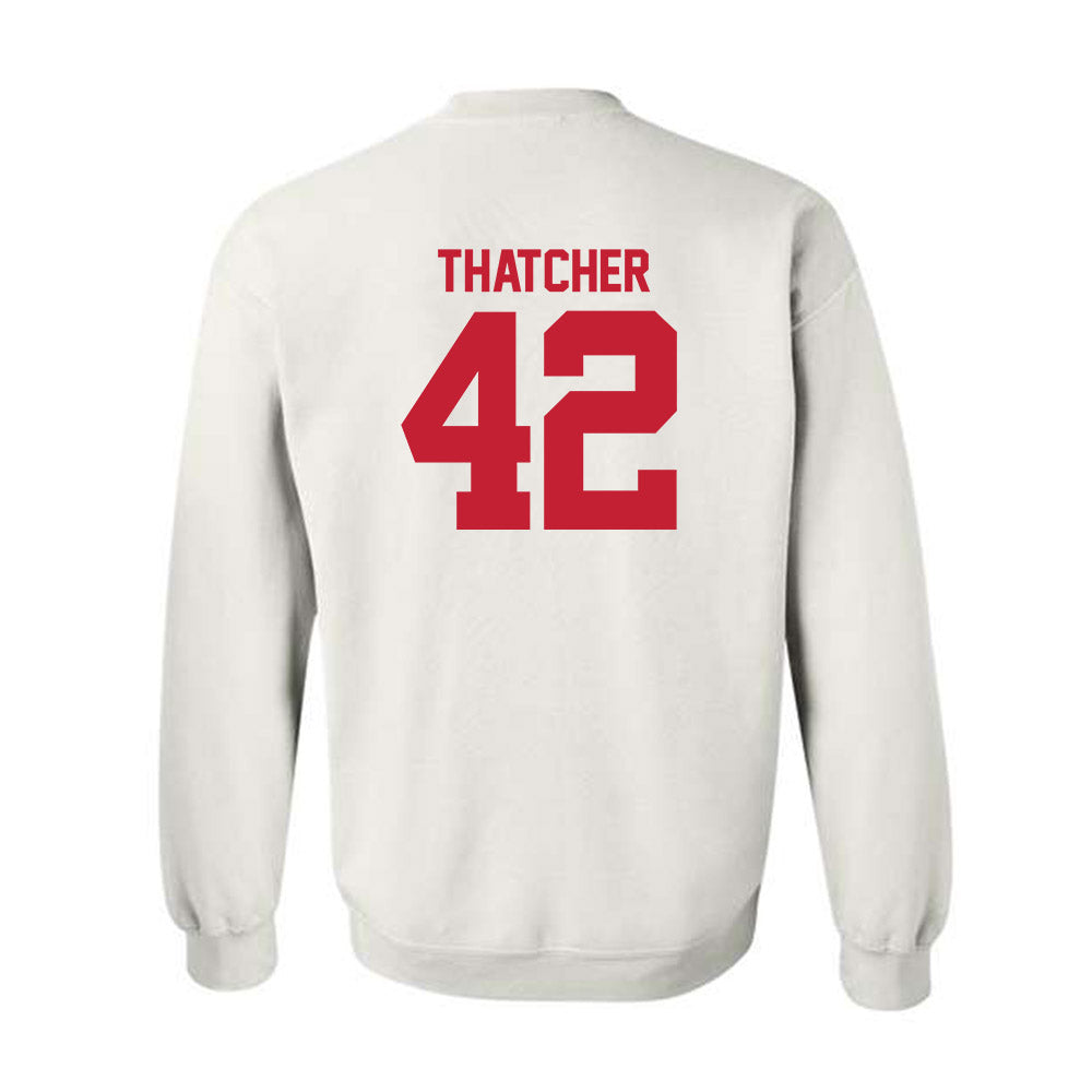 Utah - NCAA Football : Christian Thatcher - Replica Shersey Crewneck Sweatshirt-1