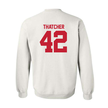 Utah - NCAA Football : Christian Thatcher - Replica Shersey Crewneck Sweatshirt-1
