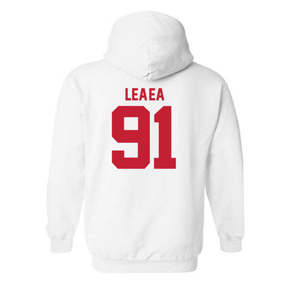 Utah - NCAA Football : Jonah Lea'ea - Replica Shersey Hooded Sweatshirt