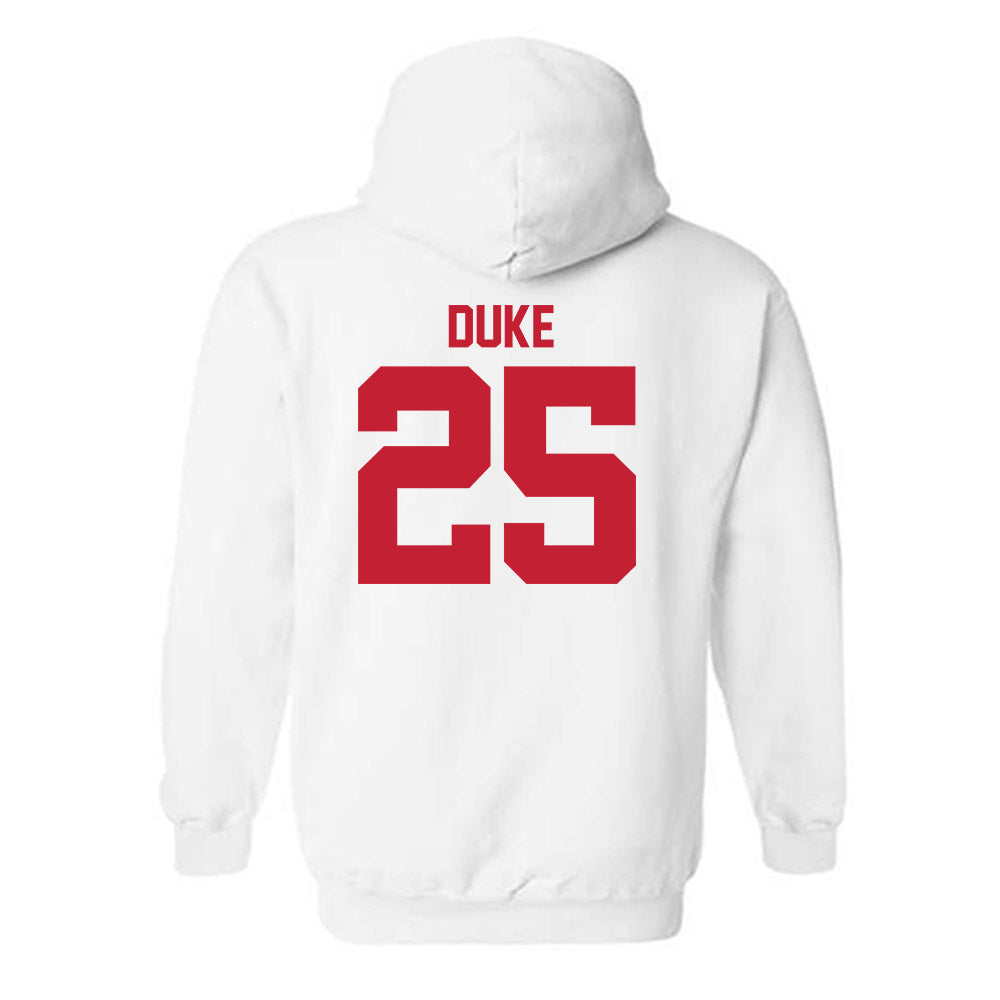 Utah - NCAA Football : Bryce Duke - Replica Shersey Hooded Sweatshirt-1
