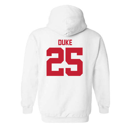 Utah - NCAA Football : Bryce Duke - Replica Shersey Hooded Sweatshirt-1