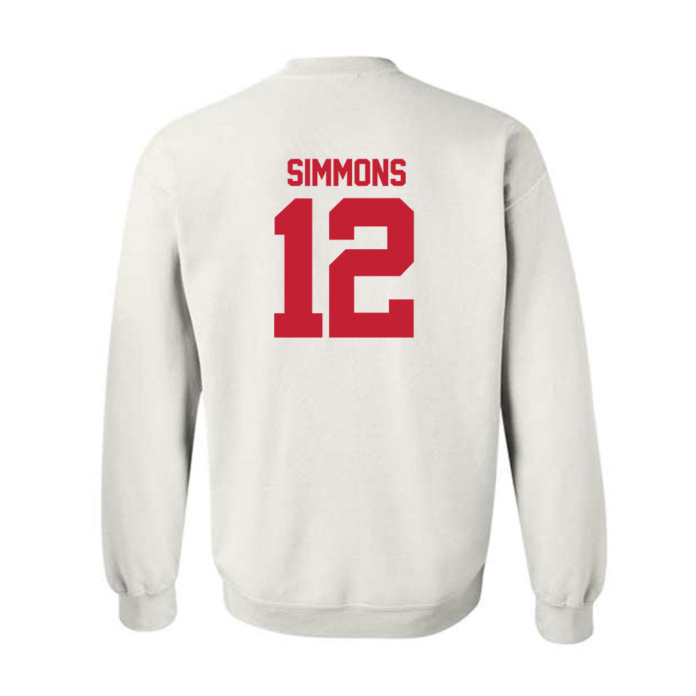Utah - NCAA Football : Larry Simmons - Replica Shersey Crewneck Sweatshirt-1