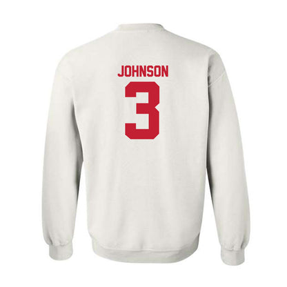 Utah - NCAA Football : Nate Johnson - Replica Shersey Crewneck Sweatshirt-1