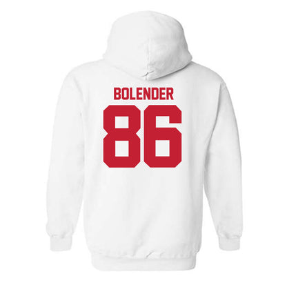 Utah - NCAA Football : Jackson Bolender - Replica Shersey Hooded Sweatshirt-1