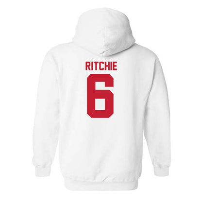 Utah - NCAA Football : Nate Ritchie - Replica Shersey Hooded Sweatshirt-1