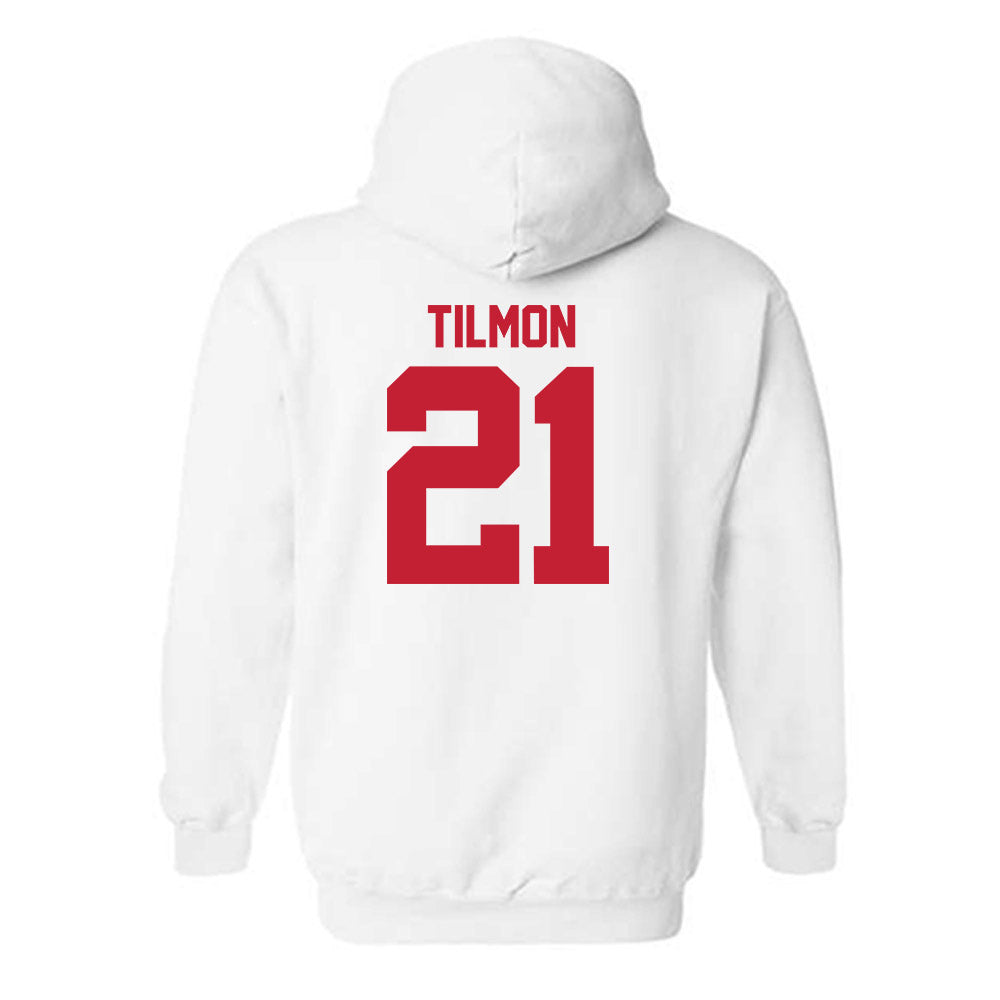 Utah - NCAA Football : Nathan Tilmon - Replica Shersey Hooded Sweatshirt-1