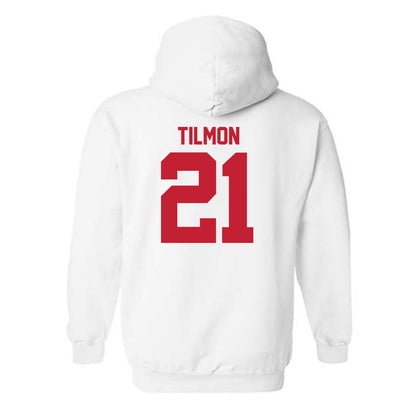 Utah - NCAA Football : Nathan Tilmon - Replica Shersey Hooded Sweatshirt-1