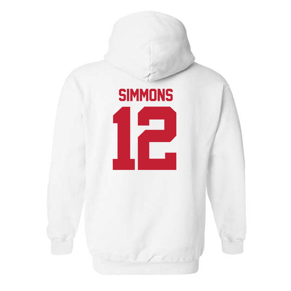 Utah - NCAA Football : Larry Simmons - Replica Shersey Hooded Sweatshirt-1