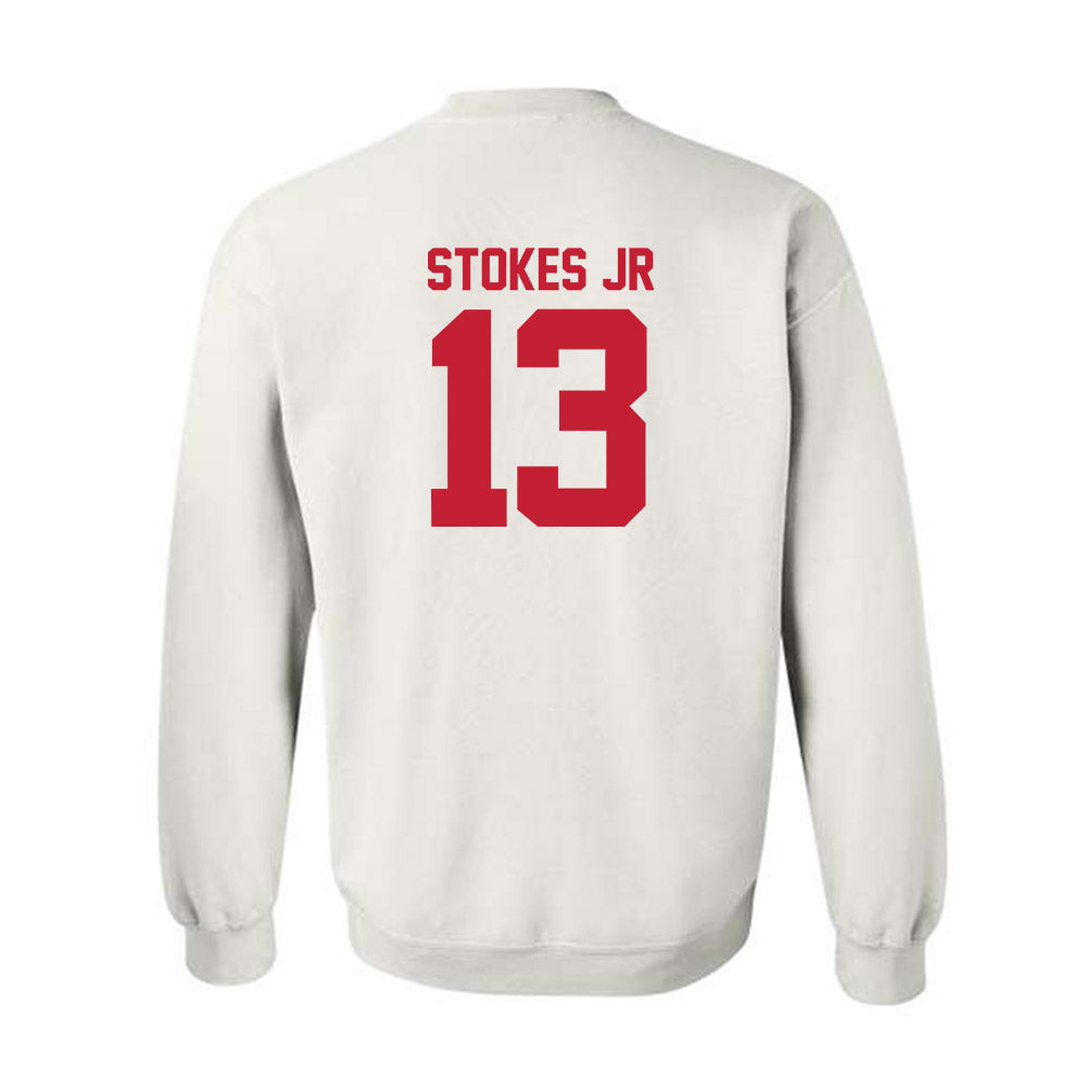 Utah - NCAA Football : Jason Stokes Jr - Replica Shersey Crewneck Sweatshirt-1