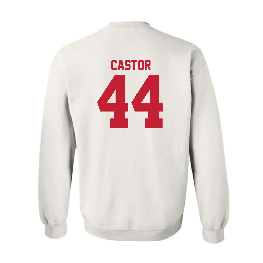 Utah - NCAA Football : Logan Castor - Replica Shersey Crewneck Sweatshirt-1