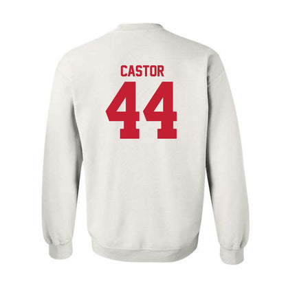 Utah - NCAA Football : Logan Castor - Replica Shersey Crewneck Sweatshirt-1