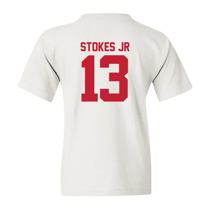 Utah - NCAA Football : Jason Stokes Jr - Replica Shersey Youth T-Shirt-1