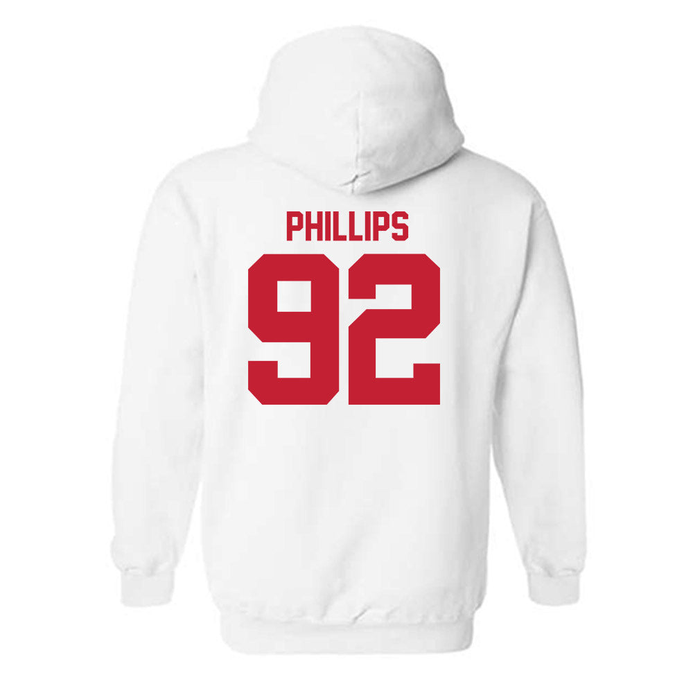 Utah - NCAA Football : Orion Phillips - Replica Shersey Hooded Sweatshirt-1