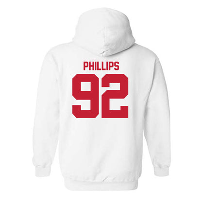 Utah - NCAA Football : Orion Phillips - Replica Shersey Hooded Sweatshirt-1