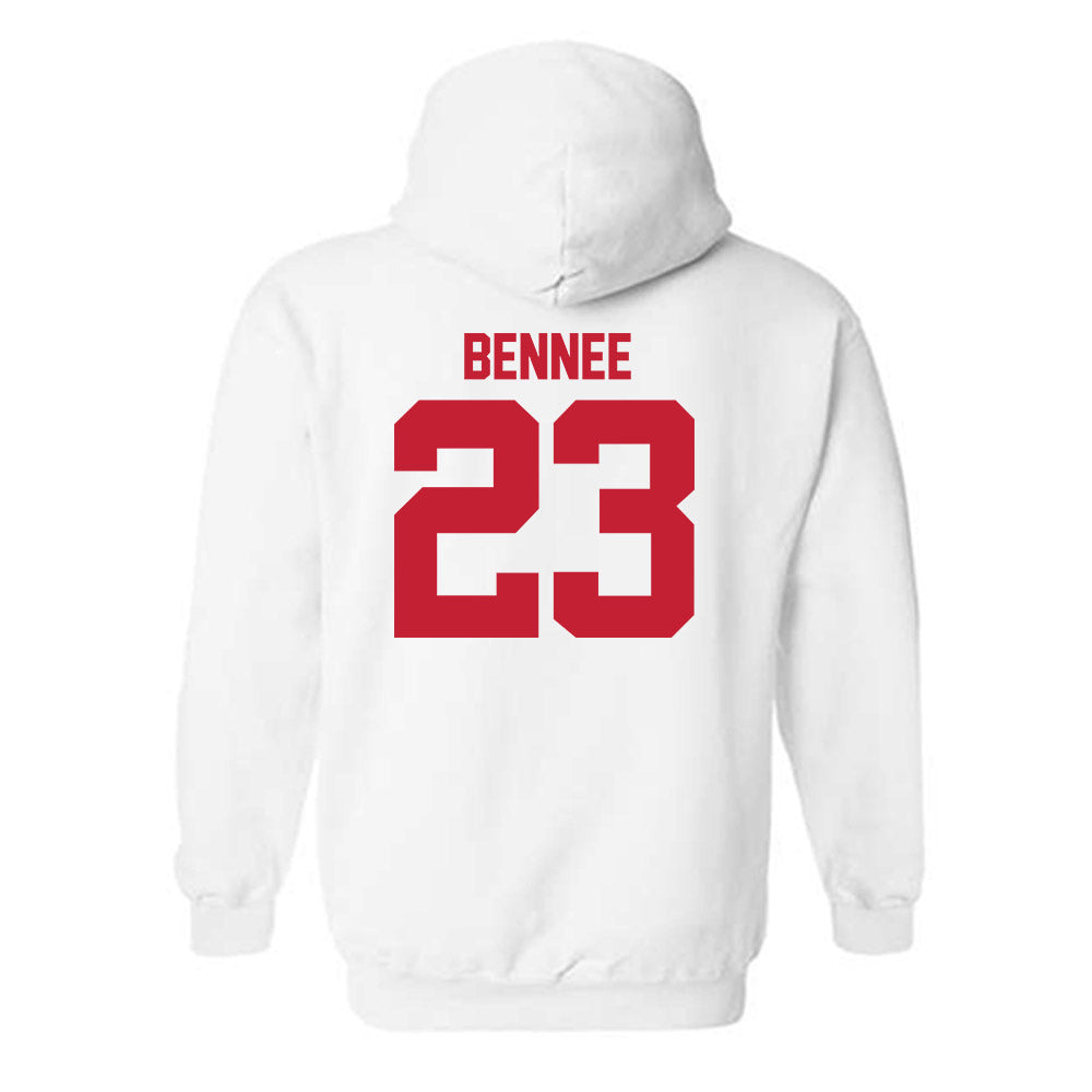 Utah - NCAA Football : Jackson Bennee - Replica Shersey Hooded Sweatshirt-1