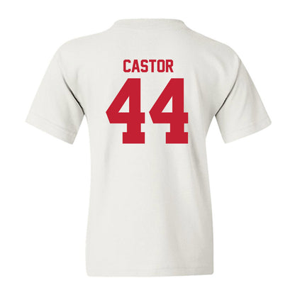 Utah - NCAA Football : Logan Castor - Replica Shersey Youth T-Shirt-1